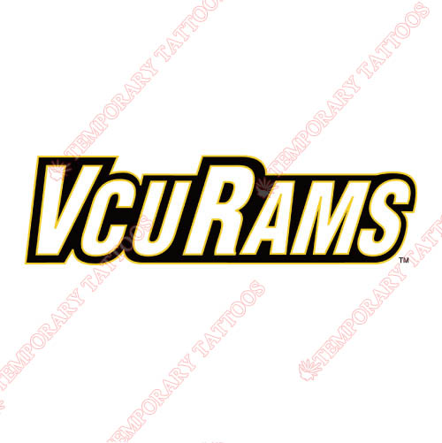 Virginia Commonwealth Rams Customize Temporary Tattoos Stickers NO.6857